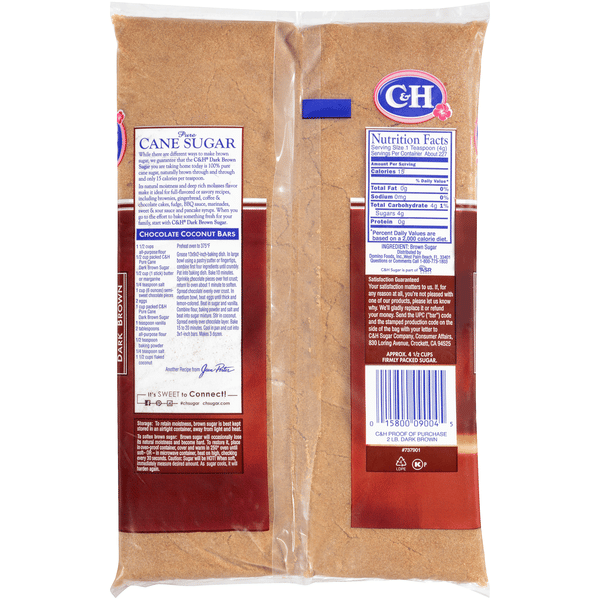 C&H Premium Pure Cane Dark Brown Sugar | Hy-Vee Aisles