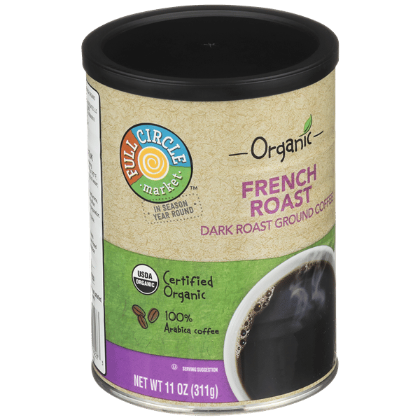 Full Circle Organic Dark Roast Ground Coffee | Hy-Vee Aisles Online ...