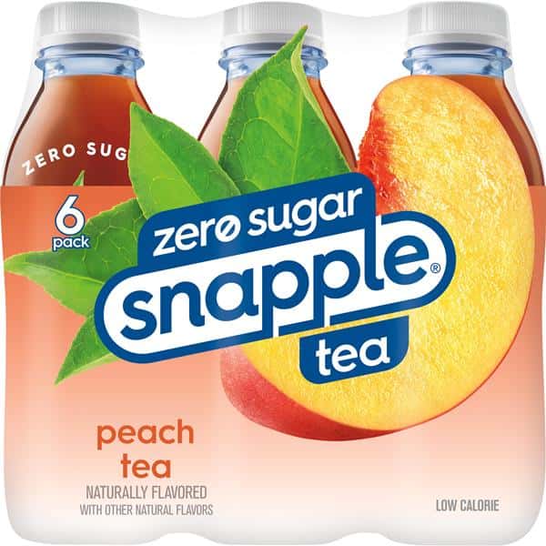 peach-tea Snapple Zero Sugar Peach Tea, 6Pk | Hy-Vee Aisles Online