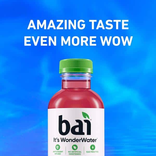 Bai Antioxidant Infused Water Beverage, Raspberry Lemon Lime, 6 Pack ...