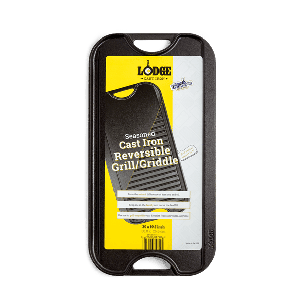 Lodge LPGI3 Cast Iron Reversible Grill/Griddle, 20