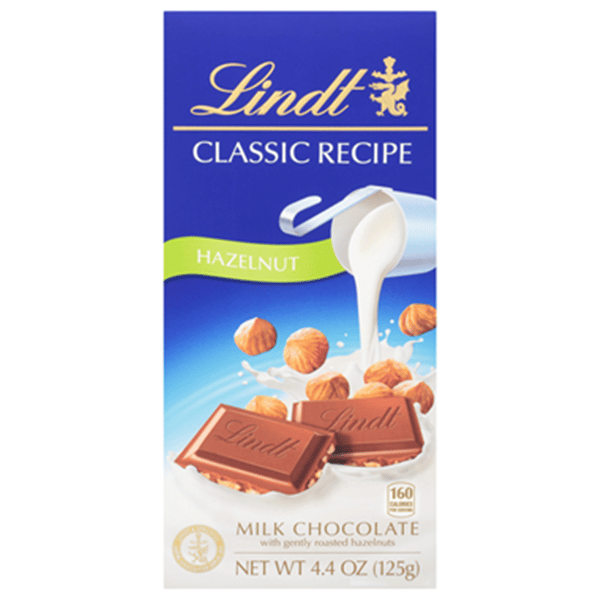 Lindt - HONEYページ Lindt CLASSIC RECIPE Hazelnut Milk Chocolate Candy Bar | Hy