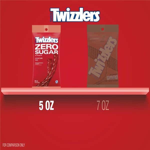 チャルリズページ Twizzlers Zero Sugar Twists Strawberry Twists | Hy-Vee