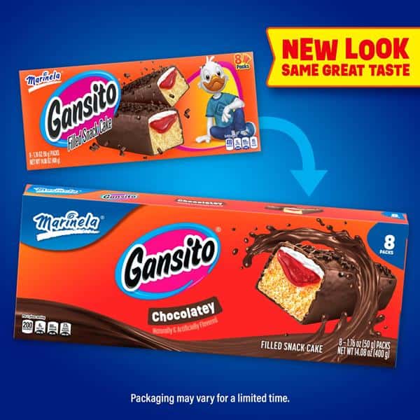 Marinela Gansito Chocolatey Filled Snack Cake, 8 packs | Hy