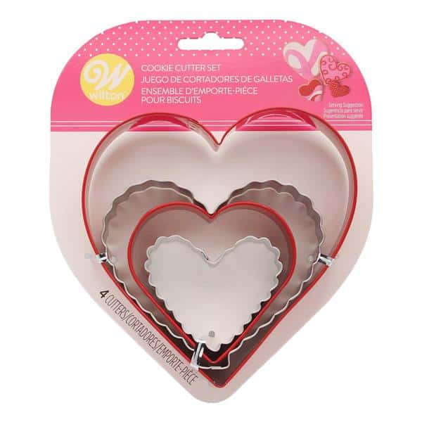 Funbites Set Of 3 Food Cutters Green Squares Pink Hearts | Seychelles