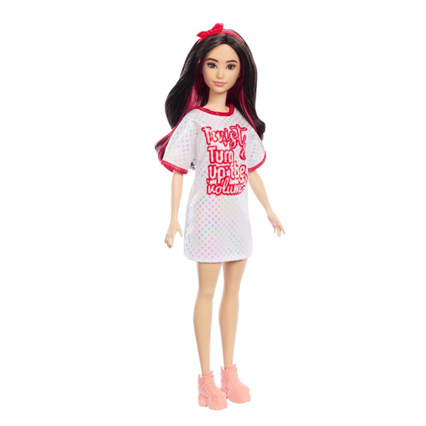 Barbie Fashionistas Doll #214, Black Wavy Hair With Twist 'n