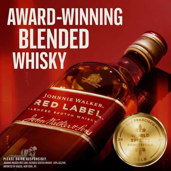 その他 Johnnie Walker Red Label Old Scotch Whis Johnnie Walker Red Label Blended Scotch Whisky - 1970s (40