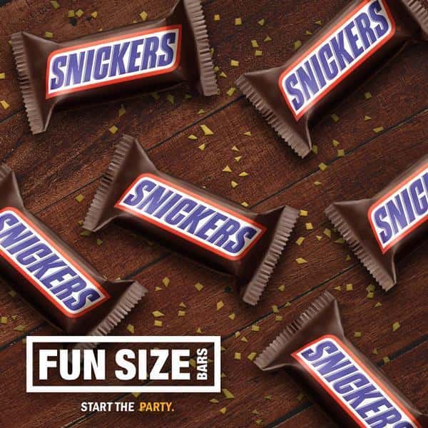 SNICKERS Original Chocolate Candy Bars, Fun Size, 10.59oz