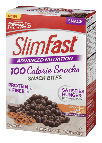 SlimFast Advanced Nutrition 100 Calorie Snacks Chocolate Pretzel Snack ...