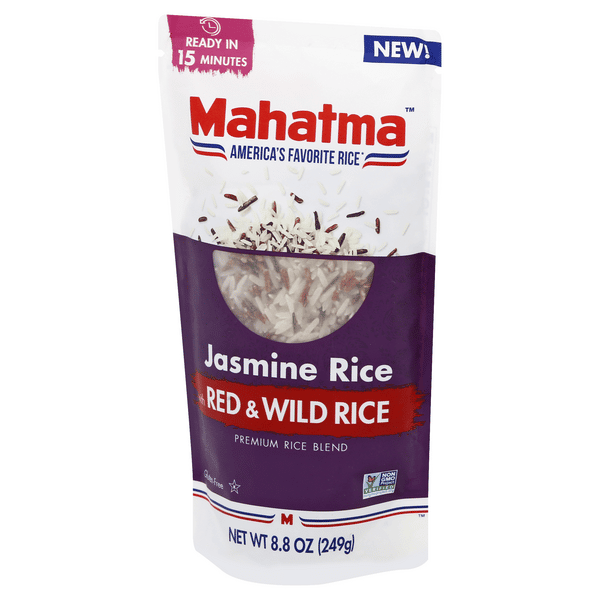 Red Rice Bland Mahatma Jasmine Rice with Red & Wild Rice Premium Rice Blend | Hy-Vee ...
