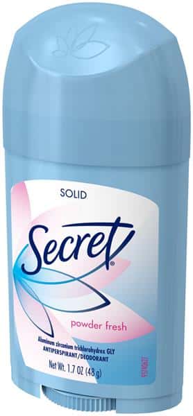 Secret Solid Antiperspirant Deodorant Powder Fresh Scent | Hy-Vee ...