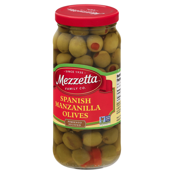 Mezzetta Olives, Spanish Manzanilla, Pimento Stuffed | Hy