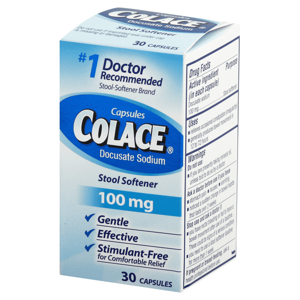 Colace Stool Softener 100mg Capsules | Hy-Vee Aisles Online Grocery ...
