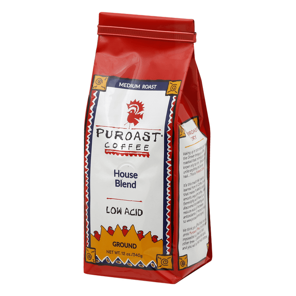 Puroast Ground Medium Roast Low Acid House Blend Coffee 12 oz | Hy-Vee ...