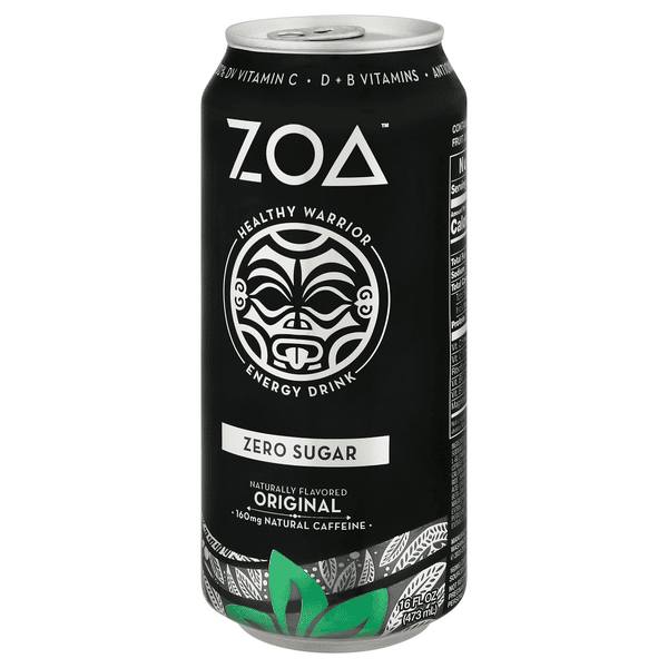 ZOA ZOA Zero Sugar Energy Drink - Lemon Lime 12 Pack | 160mg