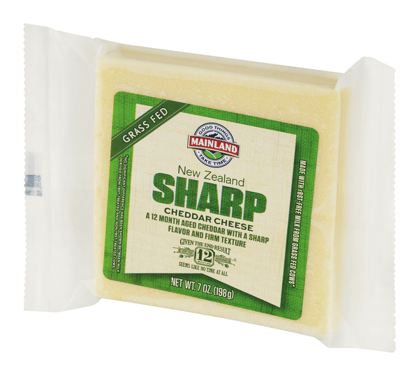Grace Cheese Mainland Grass Fed New Zealand Sharp Cheddar Cheese | Hy-Vee
