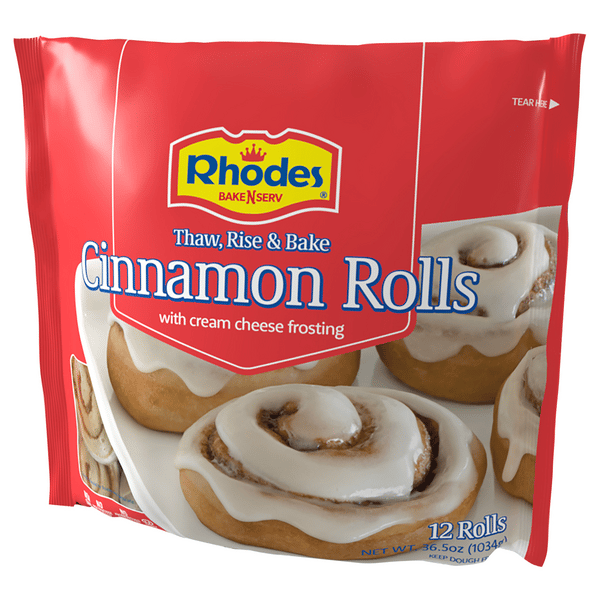 Rhodes Bake N Serv Cinnamon Rolls with Cream Cheese Frosting