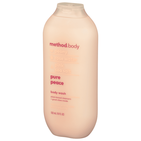 Method Body Pure Peace Body Wash Peony Rose Water Pink Sea