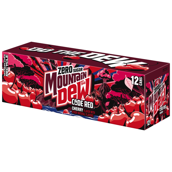 $RED$ MONEY SOUTH KOAST DROP 12インチ　G-RAP 12 Cans Mountain Dew Code Red Zero Sugar - Case - Brand New
