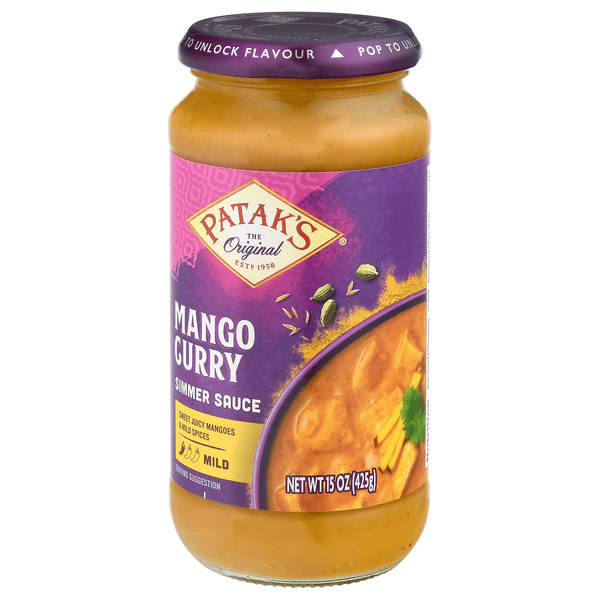 Patak's Mild Mango Curry Simmer Sauce 15 oz | Hy-Vee Aisles Online ...