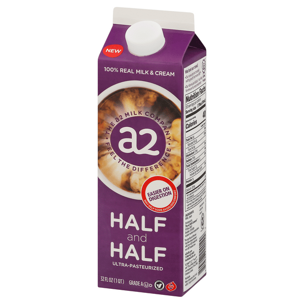 A2 Milk Half And Half, Ultra-Pasteurized | Hy-Vee Aisles