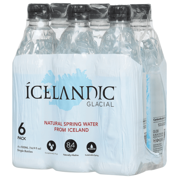 Ofus Spring Icelandic Glacial Natural Spring Water, 6 Pk | Hy-Vee Aisles Online ...