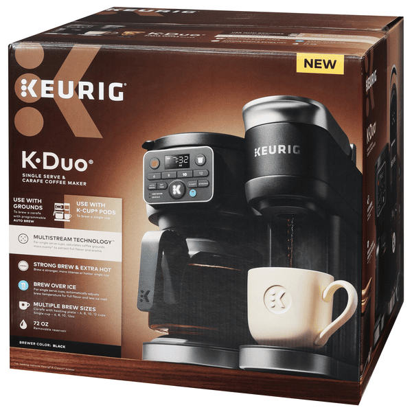 Keurig K-DUO Coffee Maker, Single Serve Carafe, Black Hy-Vee