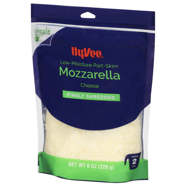Hy-Vee Finely Shredded Low-Moisture Part-Skim Mozzarella