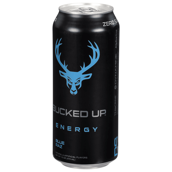 Bucked Up Blue Raz Energy Drink 16 oz | Hy-Vee Aisles Online Grocery ...