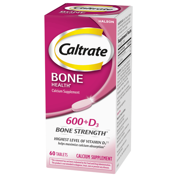Caltrate 600+D3 600 Mg Calcium And Vitamin D Supplement Tablets | Hy ...