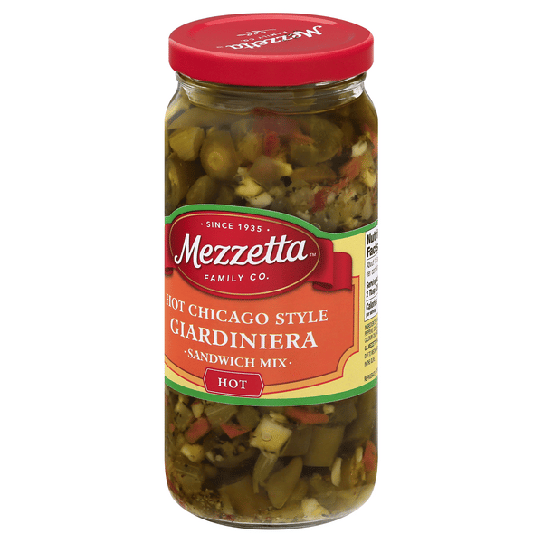 品多く Chicago Mezzetta Style Giardiniera Hot Mix Sandwich Italian 絵画