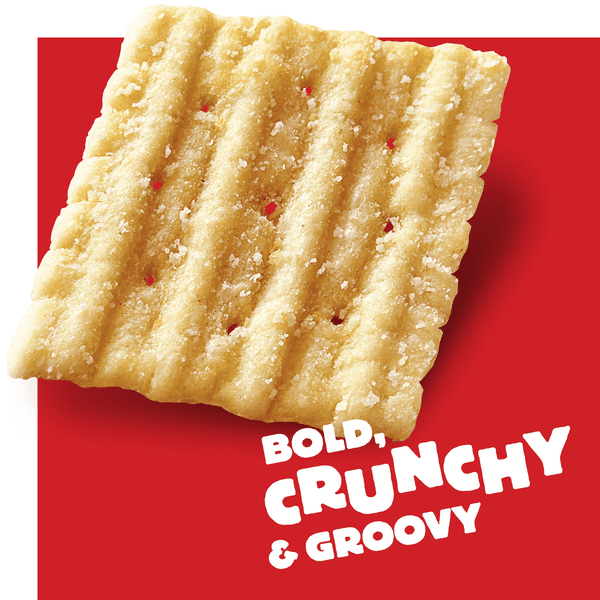 Cheez-It Grooves Crunchy Cheese Crackers Sharp White Cheddar