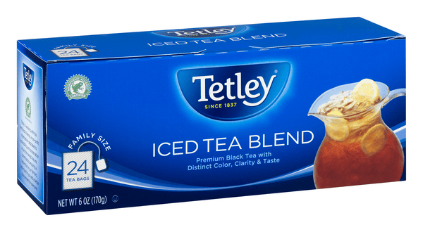 Tetley Iced Tea Blend Square Tea Bags 24Ct | Hy-Vee Aisles