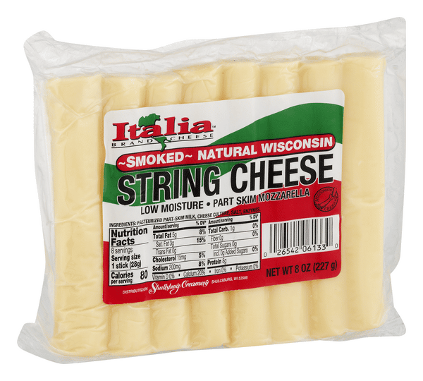 String Cheese Wisconsin Italia Smoked Natural Wisconsin String Cheese | Hy-Vee Aisles Online ...