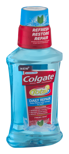 Colgate Total Daily Repair Fluoride Mouthwash Fresh Mint | Hy-Vee ...