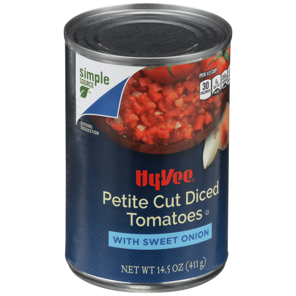 Hy-Vee Petite Cut Diced Tomatoes with Sweet Onion | Hy-Vee