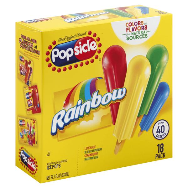 Watermelon Blue Raspberry Popsicle Popsicle Ice Pops, Rainbow, Lemonade, Blue Raspberry, Strawberry ...