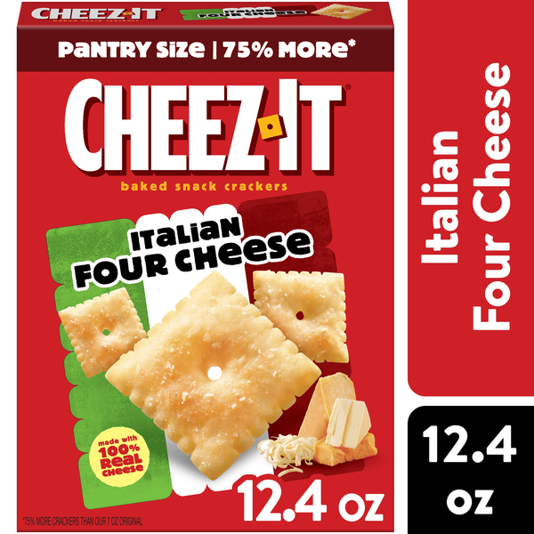 Cheez-It Baked Cheese Crackers Italian Four | Hy-Vee Aisles