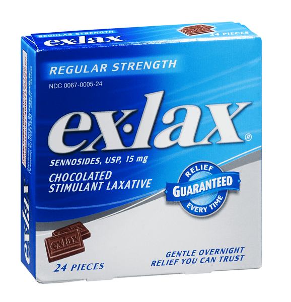 Exlacs Ex-Lax Chocolated Stimulant Laxative Regular Strength | Hy-Vee Aisles ...