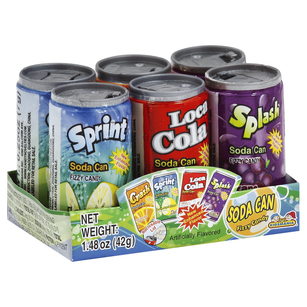 Soda Can Fizzy Candy 6Pk | Hy-Vee Aisles Online Grocery Shopping
