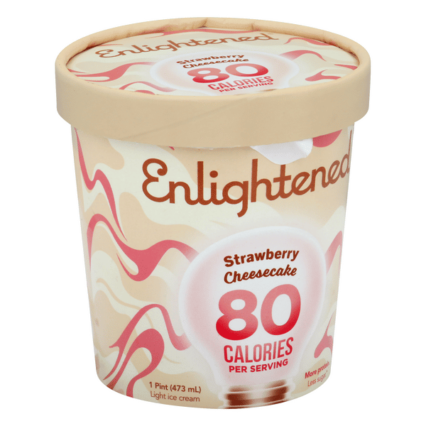 Enlightened 70 Calories Strawberry Cheesecake Ice Cream | Hy