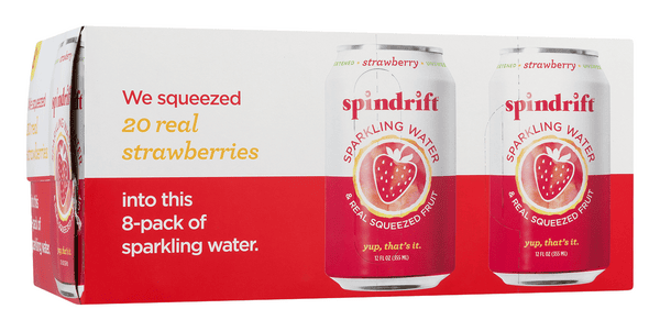 Spindrift Strawberry Sparkling Water 8pk | Hy-Vee Aisles