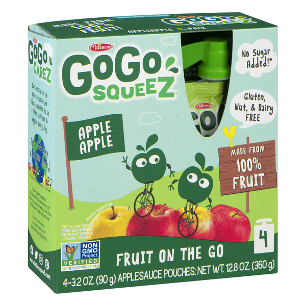 GoGo Squeez Applesauce On the Go Apple Apple 4Pk | Hy-Vee
