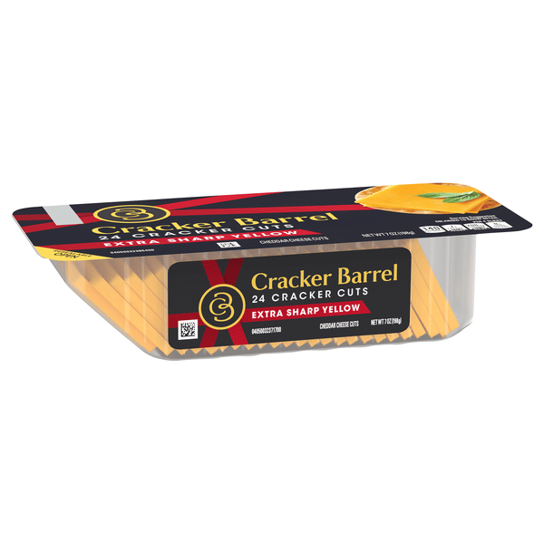 Cracker Barrel Cheese Cuts, Cheddar, Extra Sharp Yellow | Hy