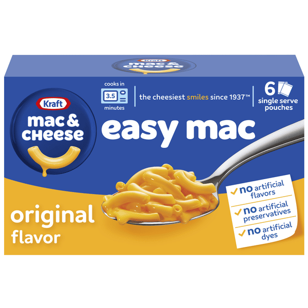 Kraft Original Mac & Cheese Macaroni and Cheese Dinner 6Pk