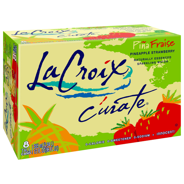 アイズピリ　LE  GRAND  CANAL LaCroix Curate Pineapple Strawberry Sparkling Water 8 Pack