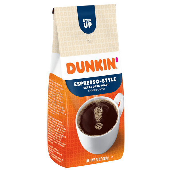 Dunkin' Coffee, Espresso-Style, Extra Dark Roast, Ground