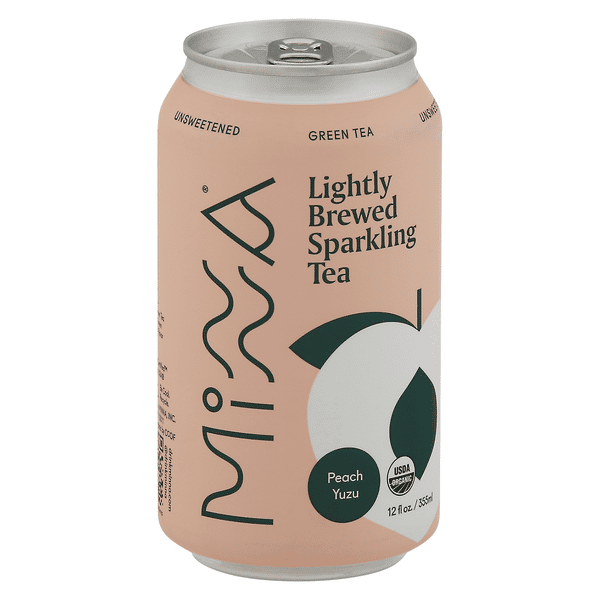 Minna Sparkling Tea, Lightly Brewed, Peach Yuzu | Hy-Vee