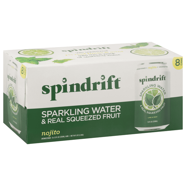 Spindrift Sparkling Water, Nojito, Unsweetened 8Pk | Hy-Vee