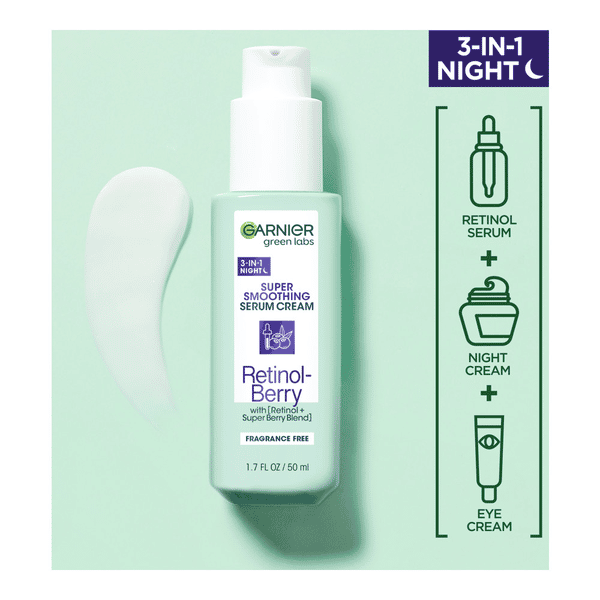 Garnier Greenlabs Retinol-Berry Super Smoothing Serum Cream | Hy-Vee ...
